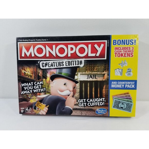 Hasbro Monopoly Game Cheaters Edition Board Game Complete 2018 - Picture 13 of 16